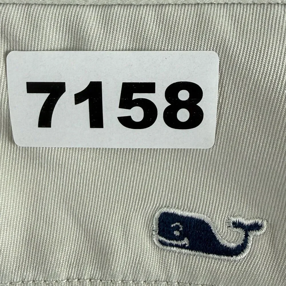 Vineyard Vines Links Shorts Men's 32 Beige Golf Chino Casual Shorts